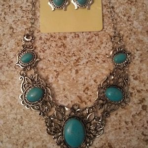 Necklace and earrings set